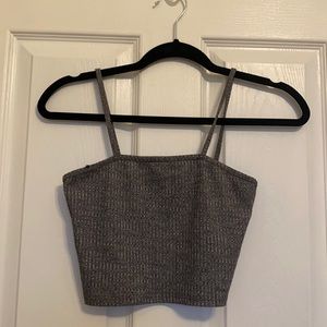 Shein, Crop Top, Gray, Size S